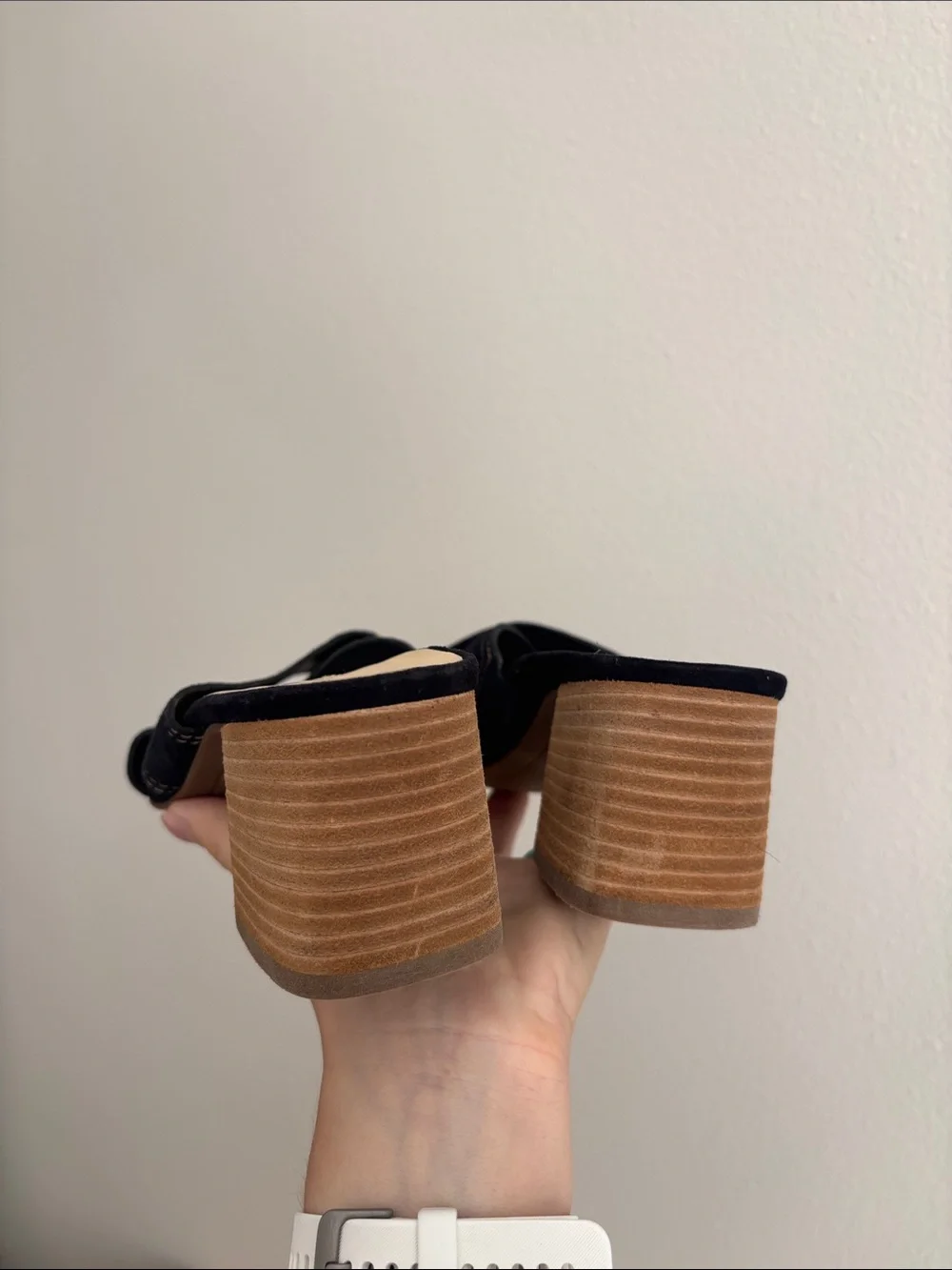Paul Green Cici Slide Sandals y2k contrast stitching mule heel quiet luxury